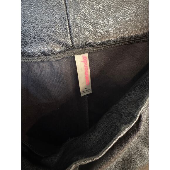 COMMANDO Faux Leather Joggers Size Medium Revolve Luxe Minimalist Quiet Luxury - Picture 3 of 9